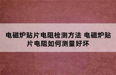 电磁炉贴片电阻检测方法 电磁炉贴片电阻如何测量好坏